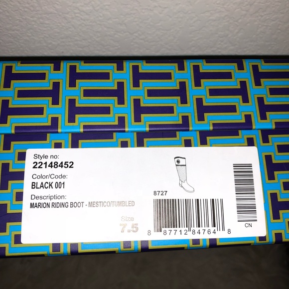 *SOLD* Tory Burch Marion Quilted Riding Boots - Picture 2 of 8